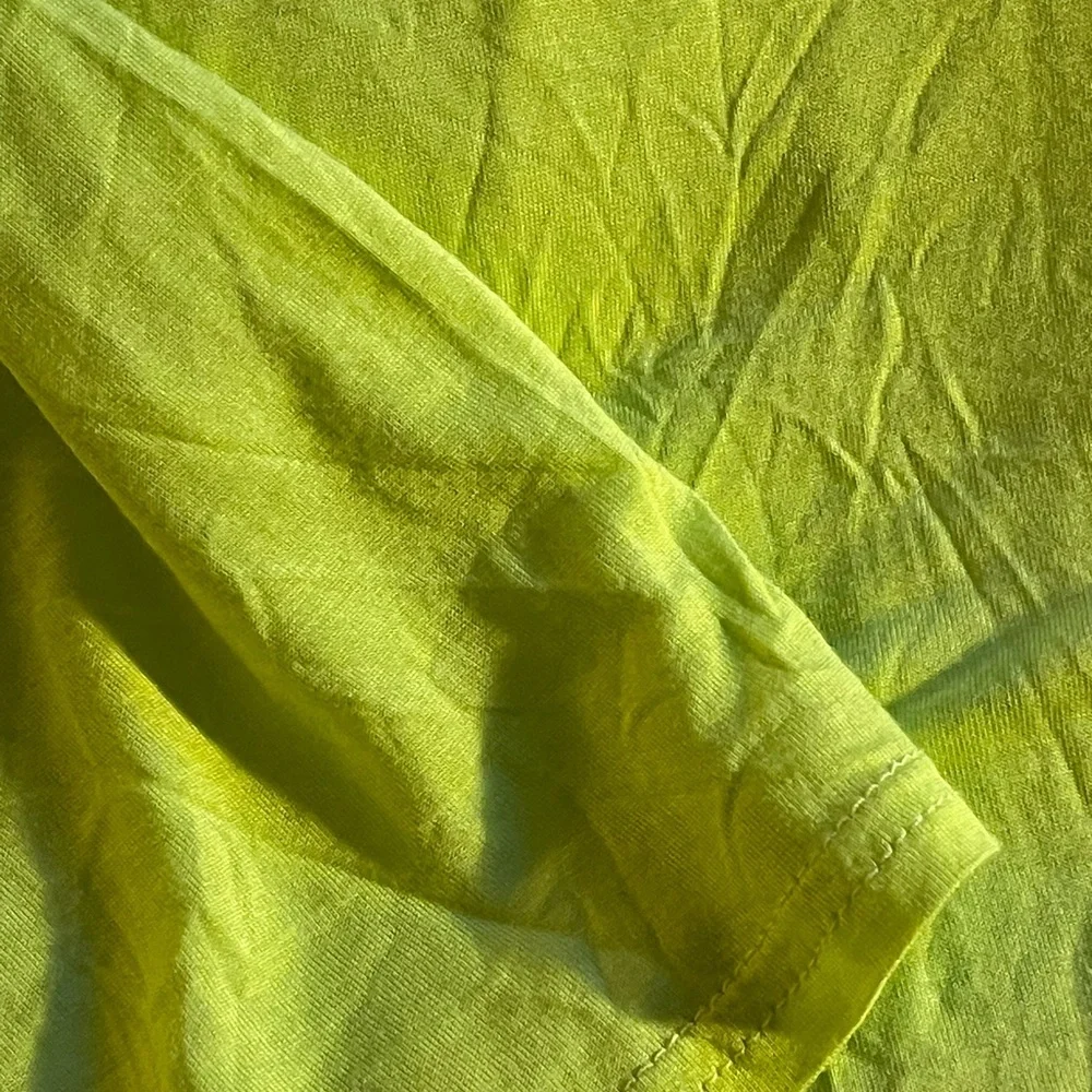 Lime Neon Glam Green Top with Gold Sequin Cross Accents - Showstopper​ - Picture 3 of 10